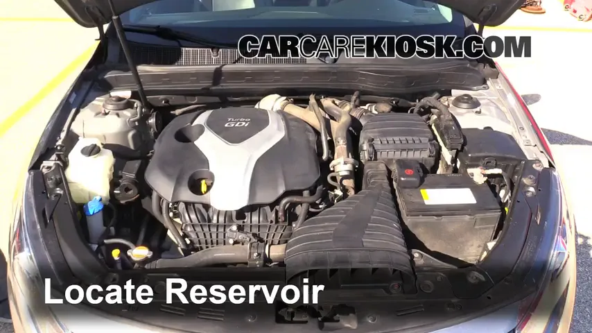 2011 Kia Optima SX 2.0L 4 Cyl. Turbo Liquide essuie-glace Ajouter du liquide